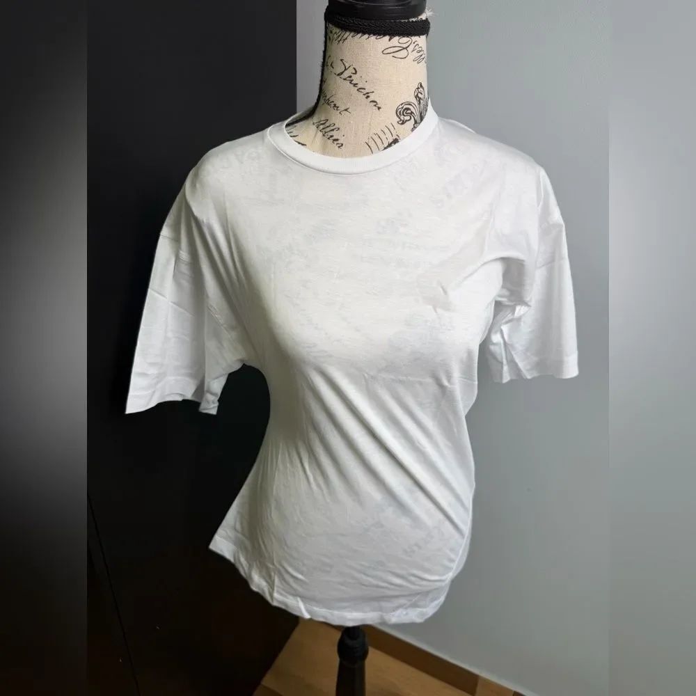 J.Crew Pima cotton asymmetrical ruched T-shirt NWT Size S